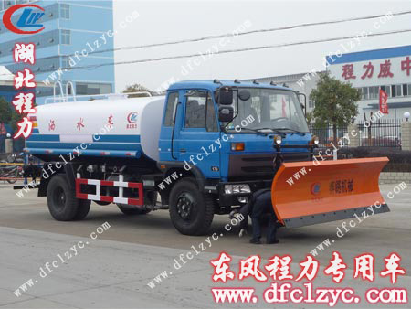湖北程力东风145洒水带除雪车