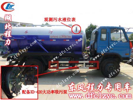 东风145吸污车液位表\吸污泵效果展示