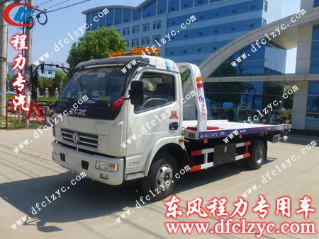 东风多利卡一拖二清障车