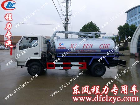东风劲卡吸粪车侧面图