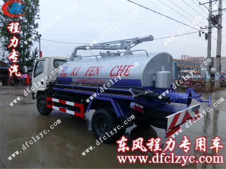 东风劲卡吸粪车尾部图实拍