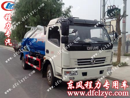 湖北程力东风多利卡吸污带衬塑车整车