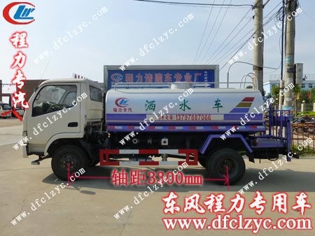 湖北程力国四东风小多利卡洒水车侧面展示图