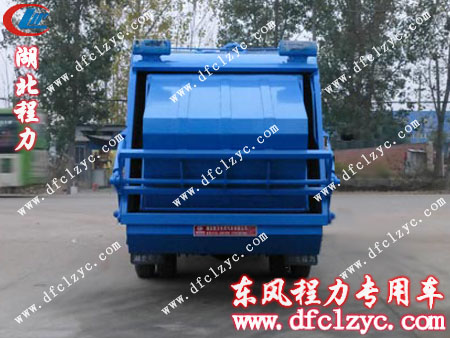 东风多利卡压缩垃圾车尾部示意图