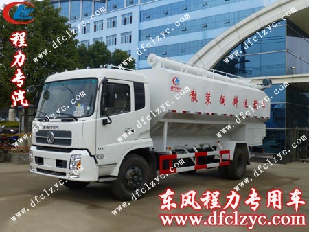 湖北程力东风天锦散装饲料运输车展示图