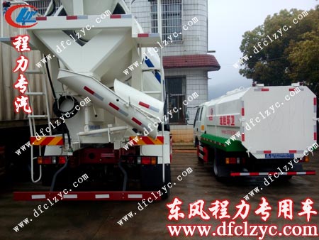 送车途中偶遇湖北程力混凝土搅拌车