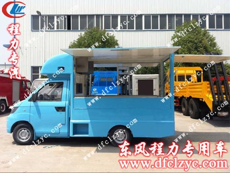 湖北程力集团移动售货车三面展开图片