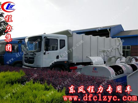 湖北程力集团东风多利卡D9压缩式对接垃圾车已完工