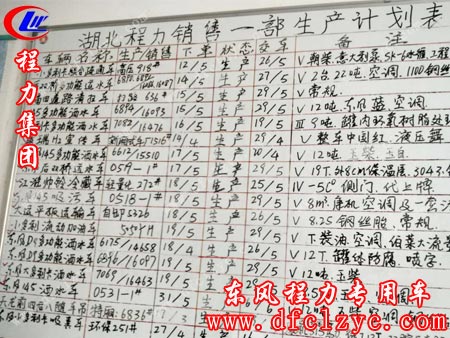 湖北程力销售一部订单图片