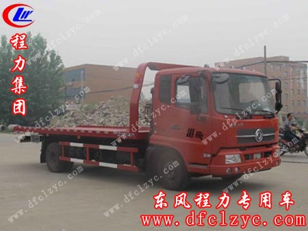 上述图片为湖北程力东风天锦一拖二清障车图片