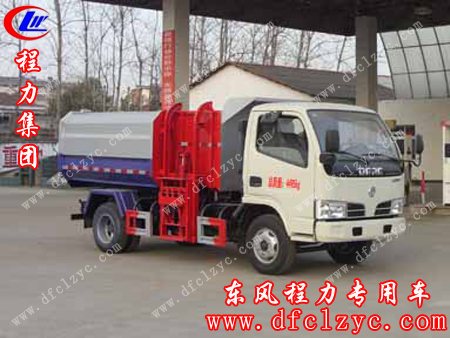 东风小多利卡挂桶垃圾车