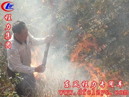 林业站王站长到达府河镇钰山村亲自开展扑火救灾
