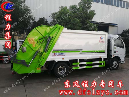湖北程力东风多利卡压缩垃圾车
