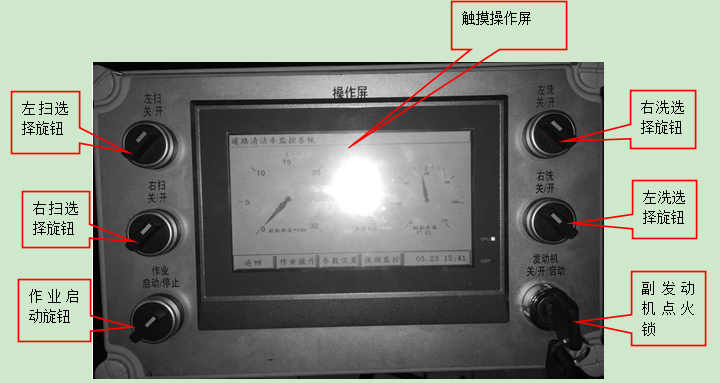 湖北程力东风天锦洗扫车操作系统